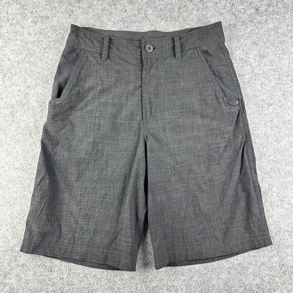 Lululemon Shorts Mens 29 Charcoal Gray Print Chino Performance Preppy Golf 11" - Picture 1 of 12
